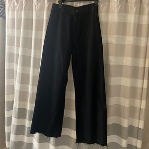 Black flared high waisted jeans